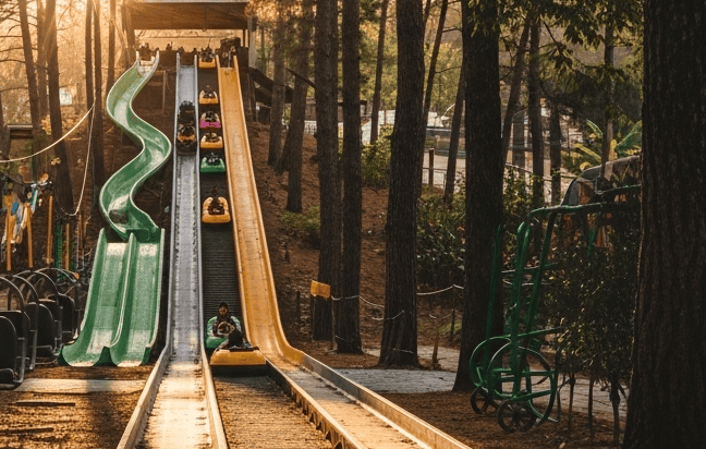 Hice destacar mi parque infantil