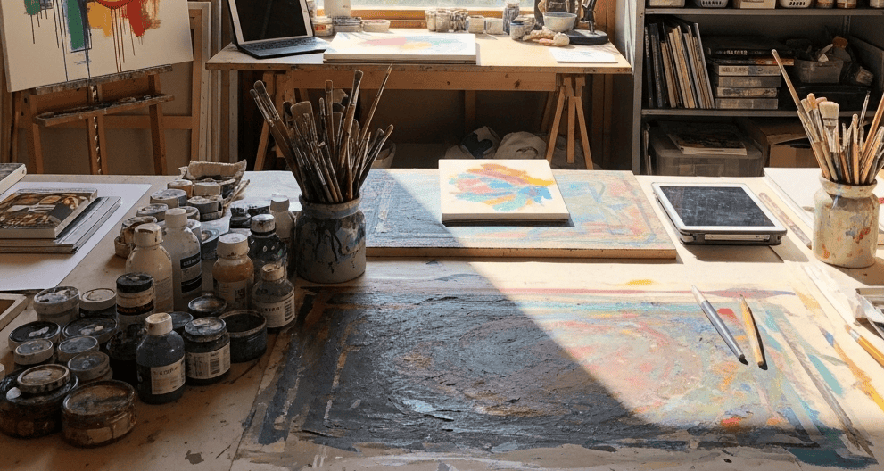 Hice destacar mi taller artistico